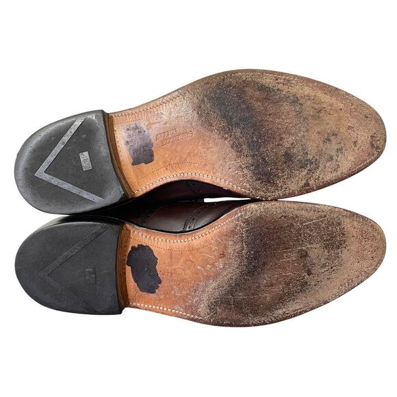 Allen Edmonds Chester Wingtip Oxfords Brown 13 D Lace-Up Career Formal Office - Picture 10 of 13